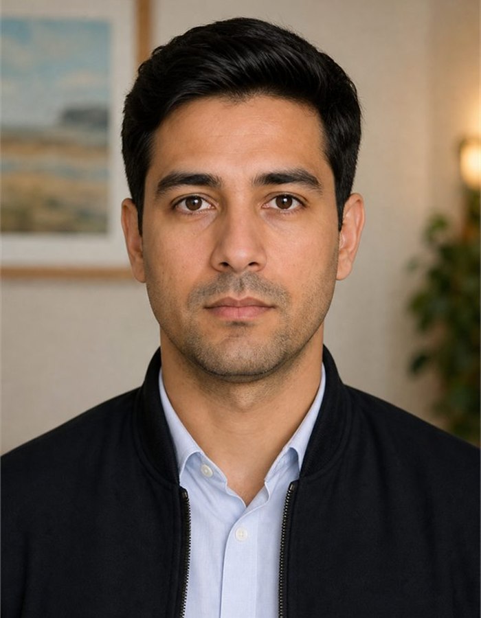 Schengen visa sample source portrait before background preparation